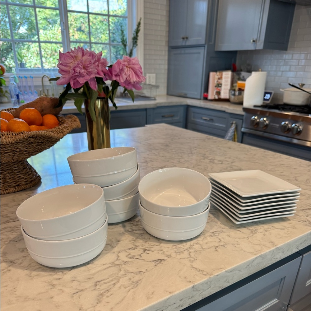 Crate and Barrel Bowls and Dessert/Appetizer plates